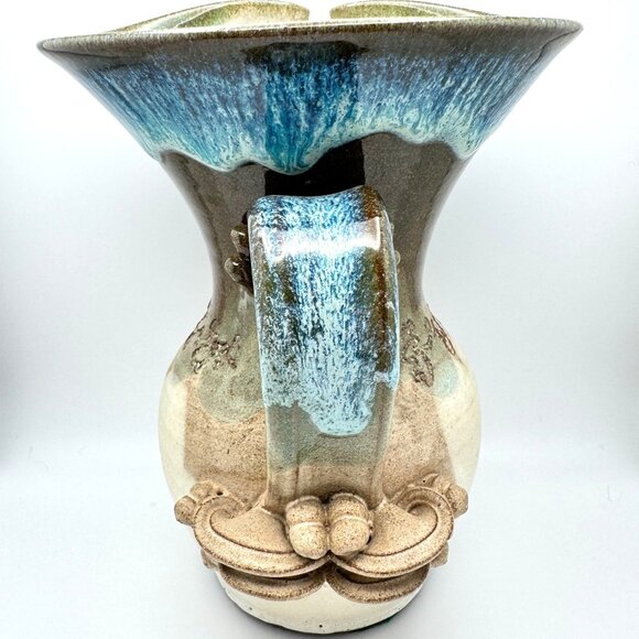 Stoneware Michigan Artisan Made Pitcher 1992 Vintage Sam Machulis Signed - Picture 9 of 11